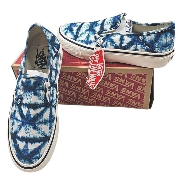 VANS~Woman 9; Men's 7.5~Indigo Drs. Blues/Marshall Slip -On Sf. Canvas Sneakers - Picture 6 of 16